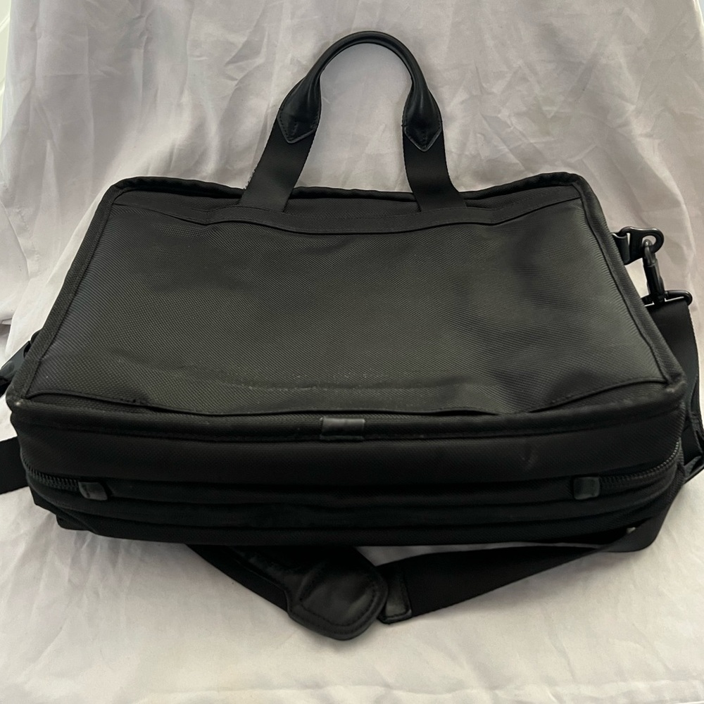 Tumi Alpha 3 Briefcase Laptop Black Ballistic Nylon Bag $650 - Picture 3 of 13